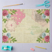 Romantisch Roos serie ontwerp 10 Tissuepapier (Craft)