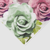 Romantisch Roos serie ontwerp 13 Tissuepapier (Detail)