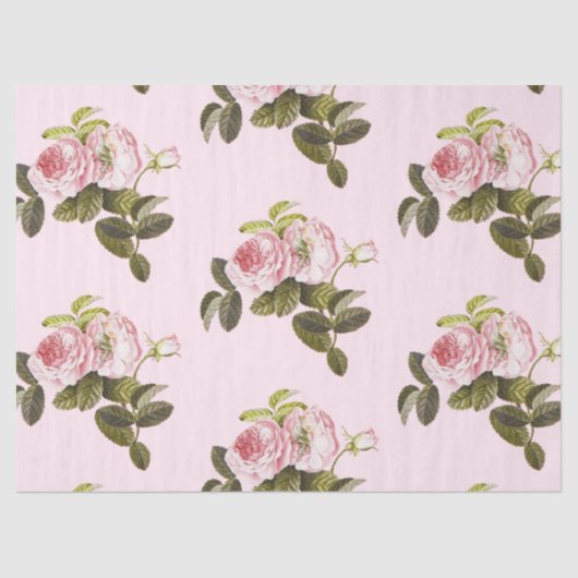 Romantisch Roos serie ontwerp 15 tissuepapier (Voorkant)