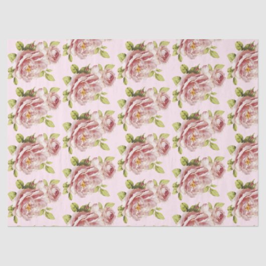 Romantisch Roos serie ontwerp 16 tissuepapier (Voorkant)