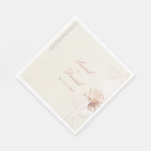 Romantisch Roos Servet (Hoek)