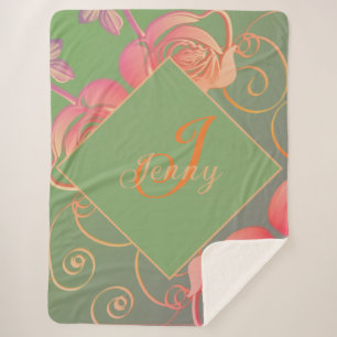 Romantisch Roos Sherpa Blanket Deken