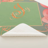 Romantisch Roos Sherpa Blanket Deken (3/4)