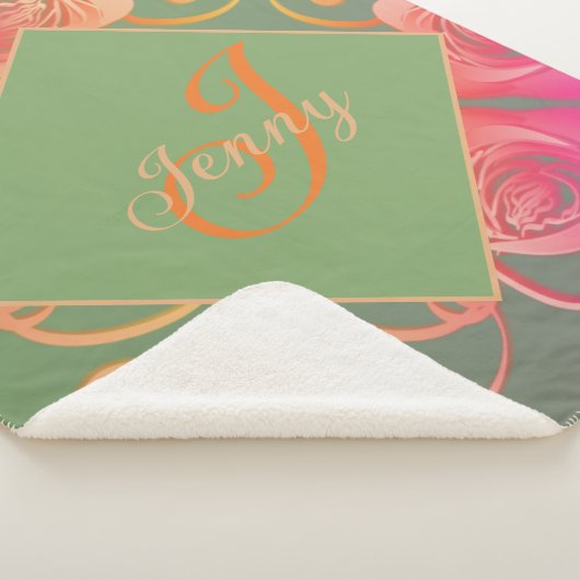 Romantisch Roos Sherpa Blanket Deken (3/4)