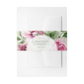 Romantisch Roos Soap Belly Band Label Wrap Uitnodigingen Wikkel (Voorkant Voorbeeld)
