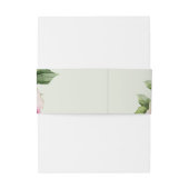 Romantisch Roos Soap Belly Band Label Wrap Uitnodigingen Wikkel (Achterkant Voorbeeld)