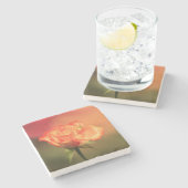 Romantisch Roos Stenen Onderzetter (Zijkant)