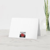 Romantisch roos, taart, kaars, schedel, verjaardag kaart (Achterkant)