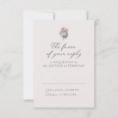 Romantisch  roos thema Reactie Kaart (Voorkant)