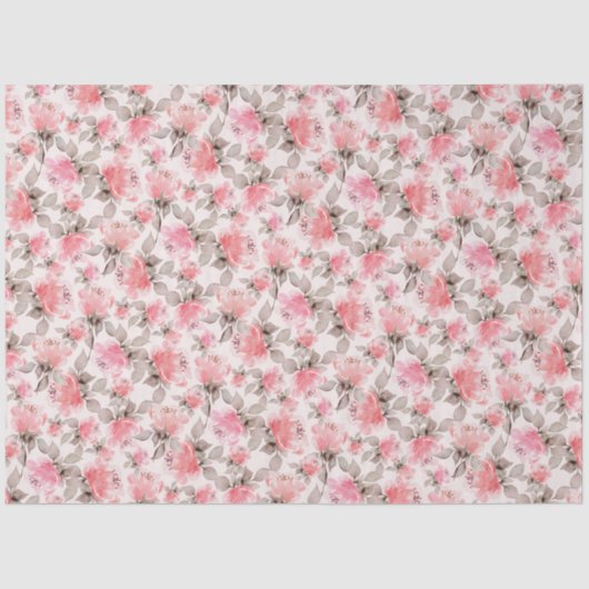 Romantisch -  roos waterverf tissue papier (Voorkant)