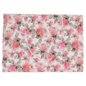 Romantisch -  roos waterverf tissue papier groot cadeauzakje (Achterkant)