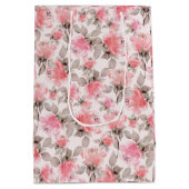 Romantisch -  roos waterverf tissue papier medium cadeauzakje (Achterkant)