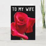 ROMANTISCH ROOS WIFE BIRTHDAY-WENSKAARTEN KAART<br><div class="desc">ROOS ROMANTIC WIFE BIRTHDAY KAART. BINNENLEZEN: IK HOU VAN JO!U! GELUKKIG BIRTHDAY!</div>