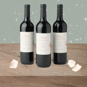 Romantisch Roos Wijnetiketten Wijn Etiket