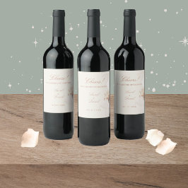 Romantisch Roos Wijnetiketten Wijn Etiket