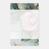 Romantisch Roos Wit Roze Goud Bloemen Liefde Post-it® Notes (Voorkant)