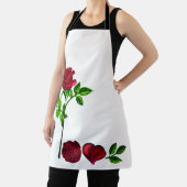 Romantisch Rose Kunst Schort – Met de Hand Geschil (Insitu)