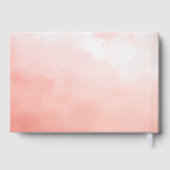 Romantisch Roze Aquarel Guestbook Gastenboek (Achterkant)
