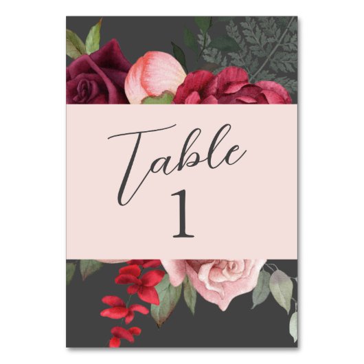 Romantisch roze bloem bruidsboeket kaart (Voorkant)