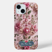 Romantisch Roze Bloemen Roos Case-Mate iPhone Case (Achterkant)