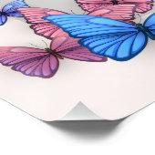 Romantisch Roze Bloemen vrijgezellenfeest Welkom p Perfect Poster (Hoek)