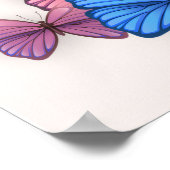 Romantisch Roze Bloemen vrijgezellenfeest Welkom p Poster (Hoek)