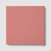 Romantisch Roze Bloemengroene Gastenboek (Achterkant)