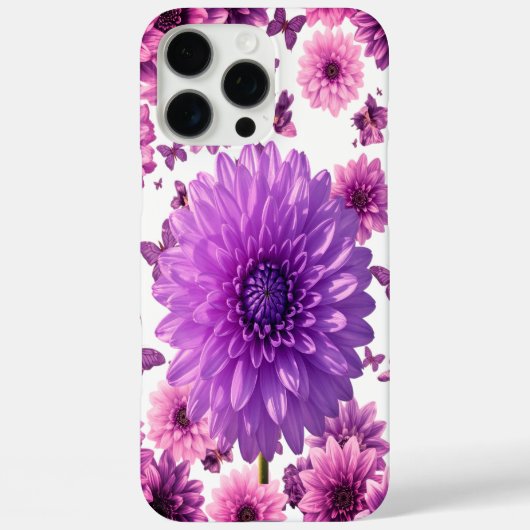 Romantisch Roze Bloemig Case-Mate iPhone Case (Achterkant)