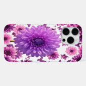Romantisch Roze Bloemig iPhone Hoesje (Achterkant horizontaal)