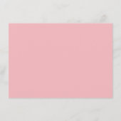 Romantisch Roze Bloemmotief Informatiekaartje (Achterkant)