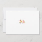 Romantisch Roze Blush Bloemen Gouden Huwelijk Save The Date (Achterkant)