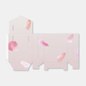 Romantisch Roze Blush Roos Petal Floral Bedankdoosjes (Uitgevouwen)