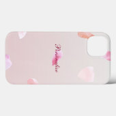 Romantisch Roze Blush Roos Petal Floral Case-Mate iPhone Case (Achterkant (horizontaal))