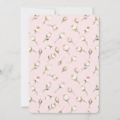 Romantisch Roze Crème Roos Floral Vrijgezellenfees Kaart (Achterkant)