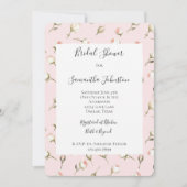 Romantisch Roze Crème Roos Floral Vrijgezellenfees Kaart (Voorkant)