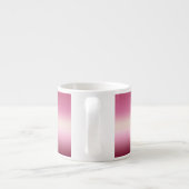 Romantisch roze en eiwit roomvormer espresso kop (Achterkant)
