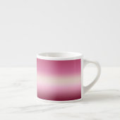 Romantisch roze en eiwit roomvormer espresso kop (Rechts)
