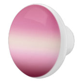 Romantisch roze en  eiwit roomvormer keramische knop (Rechts)