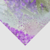 Romantisch Roze en Paarse Bloemen Waterverf Lupin Tissuepapier (Detail)