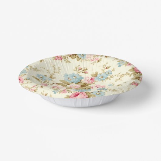 Romantisch Roze Engels Rozen op Bord Geel (Gebogen)