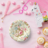 Romantisch Roze Engels Rozen op Bord Geel (Feest)