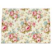 Romantisch Roze Engels Rozen op Bord Geel Groot Cadeauzakje (Voorkant)