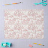 Romantisch roze Frans toile plattelandspatroon (5) Tissuepapier (Craft)