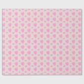 Romantisch Roze Harten en Valentijnsdag Cadeaupapi Cadeaupapier (Vlak)