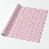 Romantisch Roze Harten en Valentijnsdag Cadeaupapi Cadeaupapier (Uitgerold)