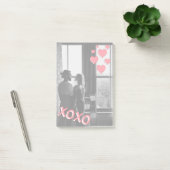 Romantisch roze harten XOXO Foto Post-it® Notes (Kantoor)