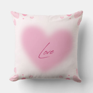 Romantisch roze hartenontwerp | Moderne liefde  Kussen
