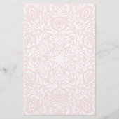 Romantisch Roze Kant Bloemen Stationery Briefpapier (Voorkant)