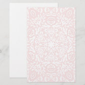 Romantisch Roze Kant Bloemen Stationery Briefpapier (Voorkant / Achterkant)