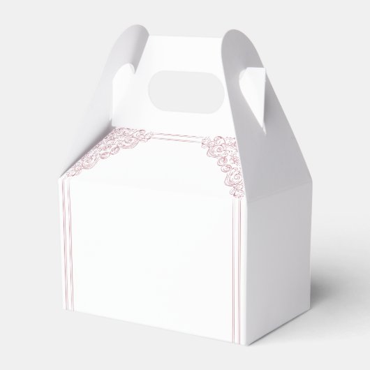 Romantisch Roze   Lijst Bevordert Huwelijk Bedankdoosjes (Achterkant)